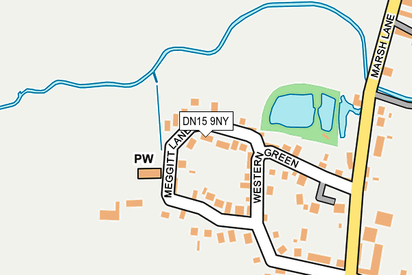 DN15 9NY map - OS OpenMap – Local (Ordnance Survey)