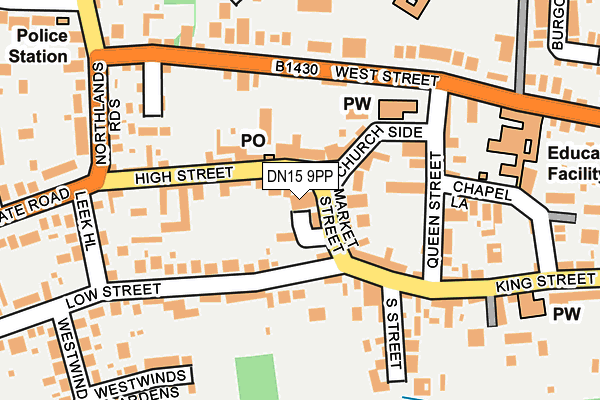 DN15 9PP map - OS OpenMap – Local (Ordnance Survey)