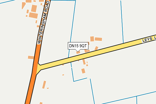 DN15 9QT map - OS OpenMap – Local (Ordnance Survey)