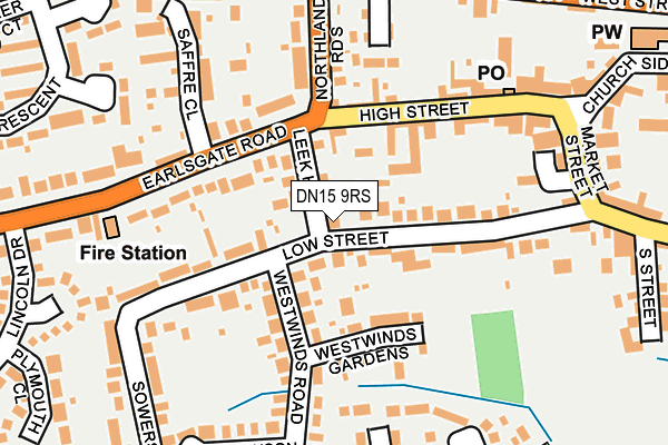 DN15 9RS map - OS OpenMap – Local (Ordnance Survey)