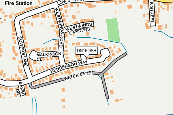 DN15 9SH map - OS OpenMap – Local (Ordnance Survey)
