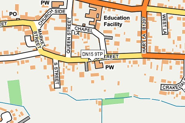 DN15 9TP map - OS OpenMap – Local (Ordnance Survey)