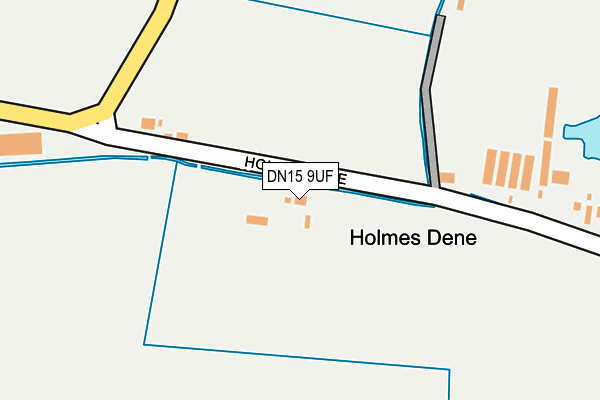 DN15 9UF map - OS OpenMap – Local (Ordnance Survey)