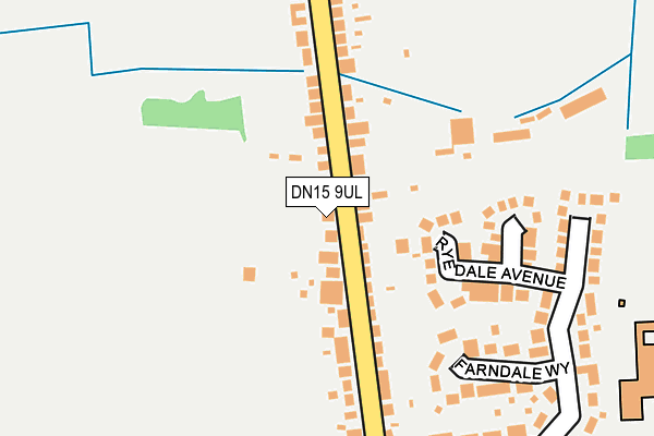 DN15 9UL map - OS OpenMap – Local (Ordnance Survey)