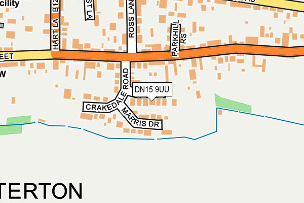 DN15 9UU map - OS OpenMap – Local (Ordnance Survey)