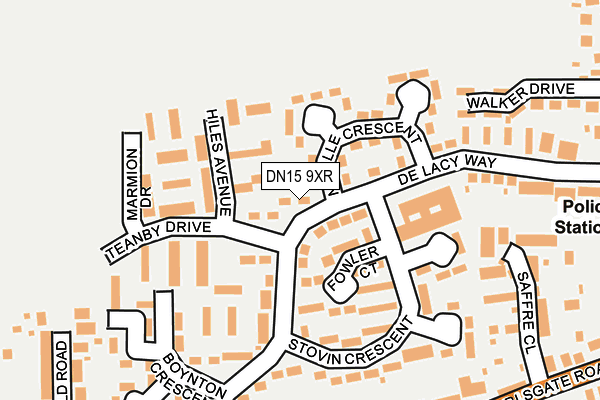 DN15 9XR map - OS OpenMap – Local (Ordnance Survey)