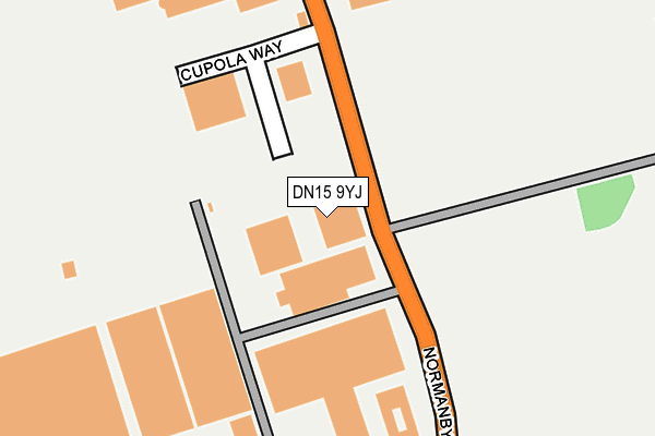 DN15 9YJ map - OS OpenMap – Local (Ordnance Survey)