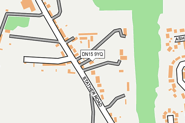 DN15 9YQ map - OS OpenMap – Local (Ordnance Survey)
