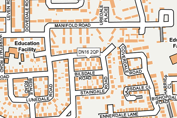 DN16 2QP map - OS OpenMap – Local (Ordnance Survey)