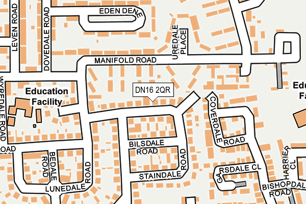 DN16 2QR map - OS OpenMap – Local (Ordnance Survey)