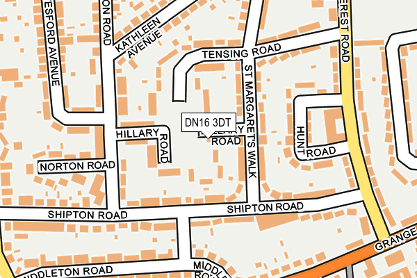 DN16 3DT map - OS OpenMap – Local (Ordnance Survey)