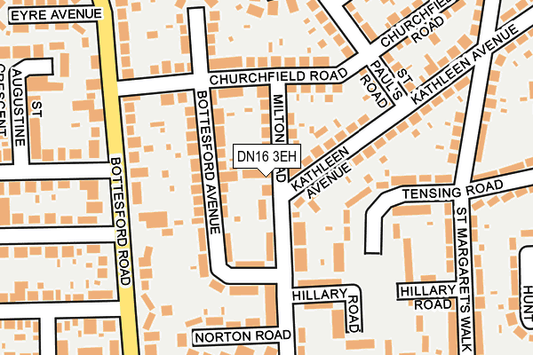 DN16 3EH map - OS OpenMap – Local (Ordnance Survey)