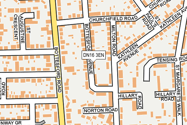 DN16 3EN map - OS OpenMap – Local (Ordnance Survey)
