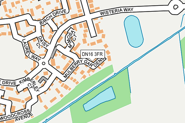 DN16 3FR map - OS OpenMap – Local (Ordnance Survey)