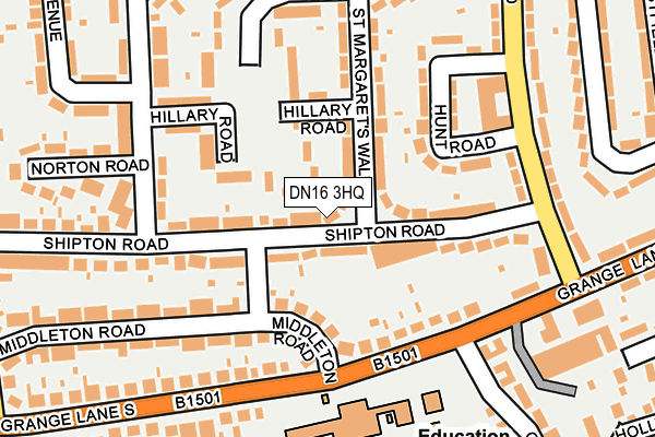 DN16 3HQ map - OS OpenMap – Local (Ordnance Survey)