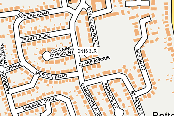 DN16 3LR map - OS OpenMap – Local (Ordnance Survey)