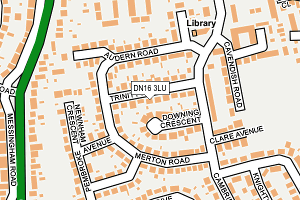 DN16 3LU map - OS OpenMap – Local (Ordnance Survey)