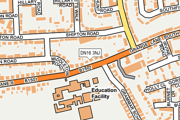 DN16 3NJ map - OS OpenMap – Local (Ordnance Survey)