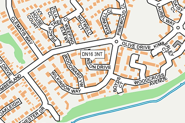 DN16 3NT map - OS OpenMap – Local (Ordnance Survey)