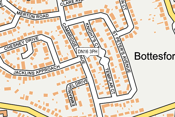 DN16 3PH map - OS OpenMap – Local (Ordnance Survey)