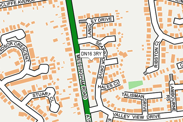 DN16 3RY map - OS OpenMap – Local (Ordnance Survey)