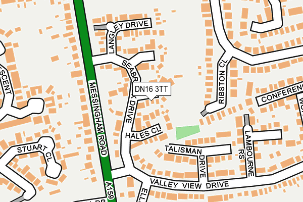 DN16 3TT map - OS OpenMap – Local (Ordnance Survey)