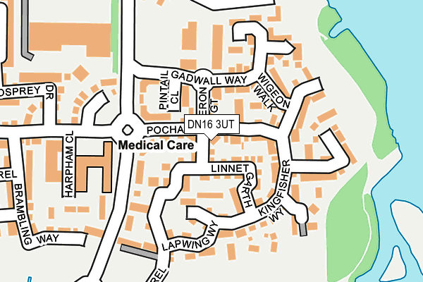 DN16 3UT map - OS OpenMap – Local (Ordnance Survey)