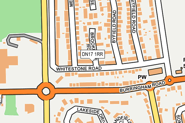 DN17 1RR map - OS OpenMap – Local (Ordnance Survey)