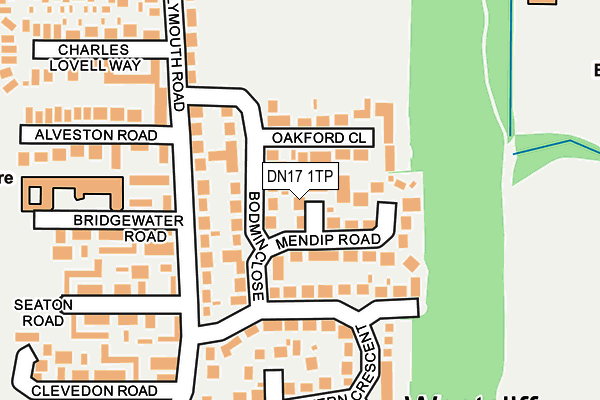 DN17 1TP map - OS OpenMap – Local (Ordnance Survey)
