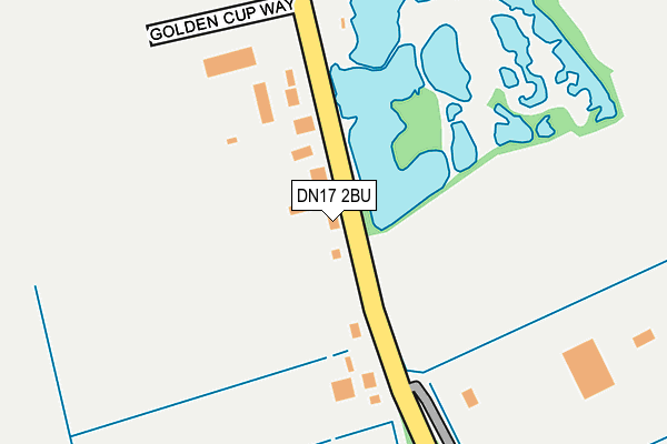 DN17 2BU map - OS OpenMap – Local (Ordnance Survey)