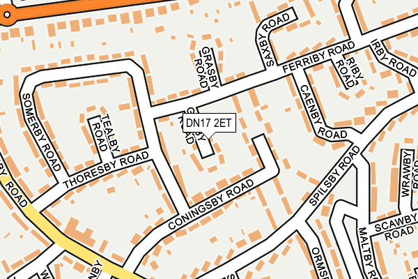DN17 2ET map - OS OpenMap – Local (Ordnance Survey)