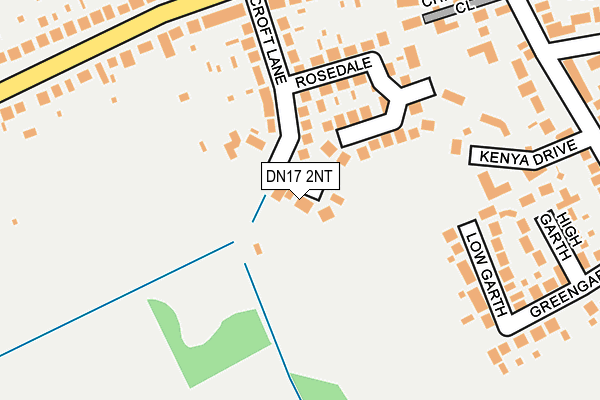 DN17 2NT map - OS OpenMap – Local (Ordnance Survey)