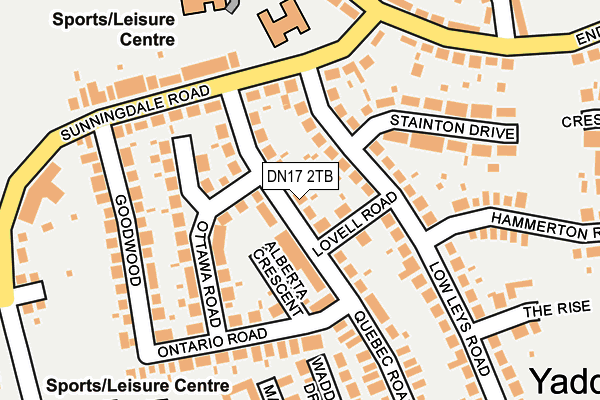 DN17 2TB map - OS OpenMap – Local (Ordnance Survey)