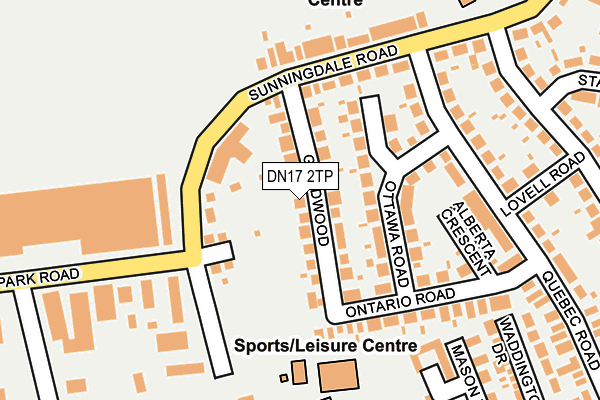 DN17 2TP map - OS OpenMap – Local (Ordnance Survey)