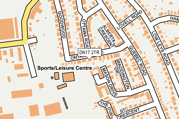 DN17 2TR map - OS OpenMap – Local (Ordnance Survey)
