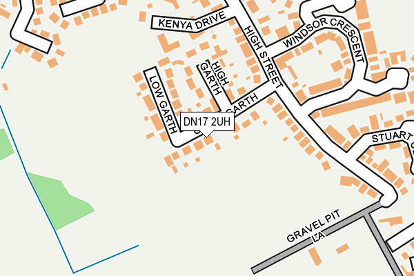 DN17 2UH map - OS OpenMap – Local (Ordnance Survey)