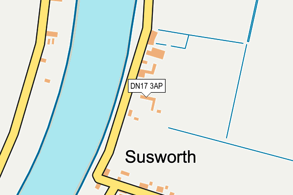 DN17 3AP map - OS OpenMap – Local (Ordnance Survey)
