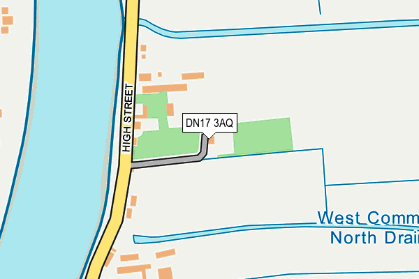 DN17 3AQ map - OS OpenMap – Local (Ordnance Survey)