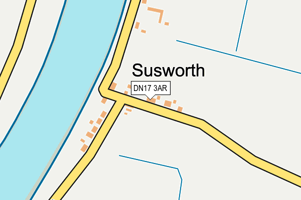 DN17 3AR map - OS OpenMap – Local (Ordnance Survey)