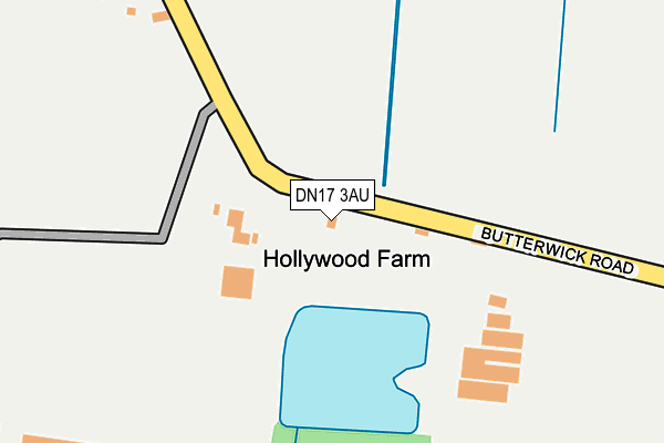 DN17 3AU map - OS OpenMap – Local (Ordnance Survey)