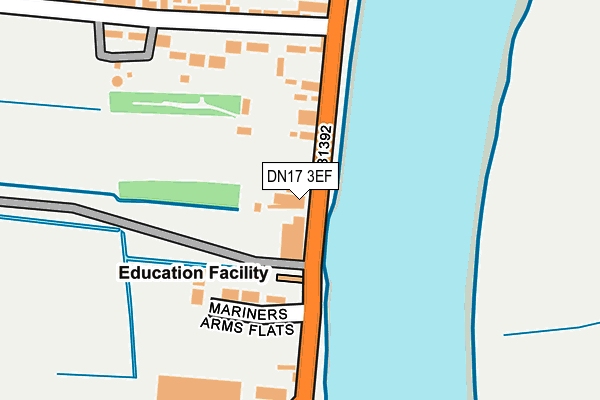 DN17 3EF map - OS OpenMap – Local (Ordnance Survey)
