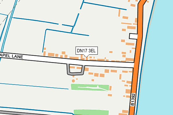 DN17 3EL map - OS OpenMap – Local (Ordnance Survey)