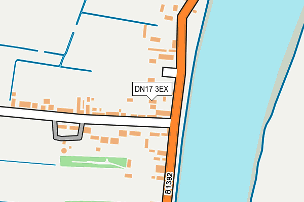 DN17 3EX map - OS OpenMap – Local (Ordnance Survey)