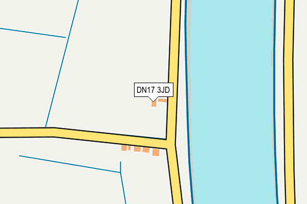 DN17 3JD map - OS OpenMap – Local (Ordnance Survey)