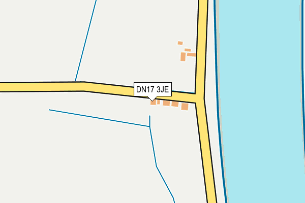 DN17 3JE map - OS OpenMap – Local (Ordnance Survey)