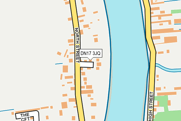 DN17 3JQ map - OS OpenMap – Local (Ordnance Survey)
