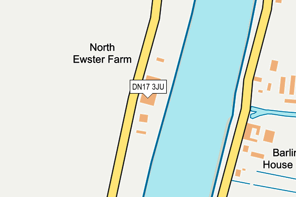 DN17 3JU map - OS OpenMap – Local (Ordnance Survey)