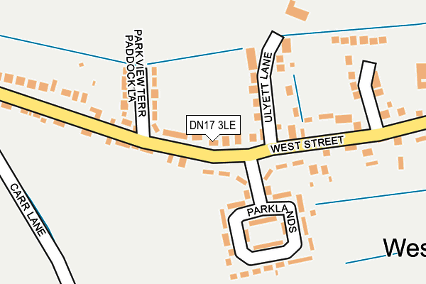 DN17 3LE map - OS OpenMap – Local (Ordnance Survey)