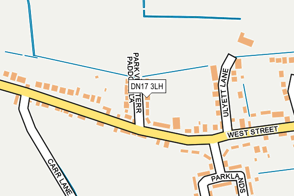 DN17 3LH map - OS OpenMap – Local (Ordnance Survey)