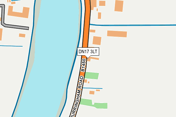 DN17 3LT map - OS OpenMap – Local (Ordnance Survey)